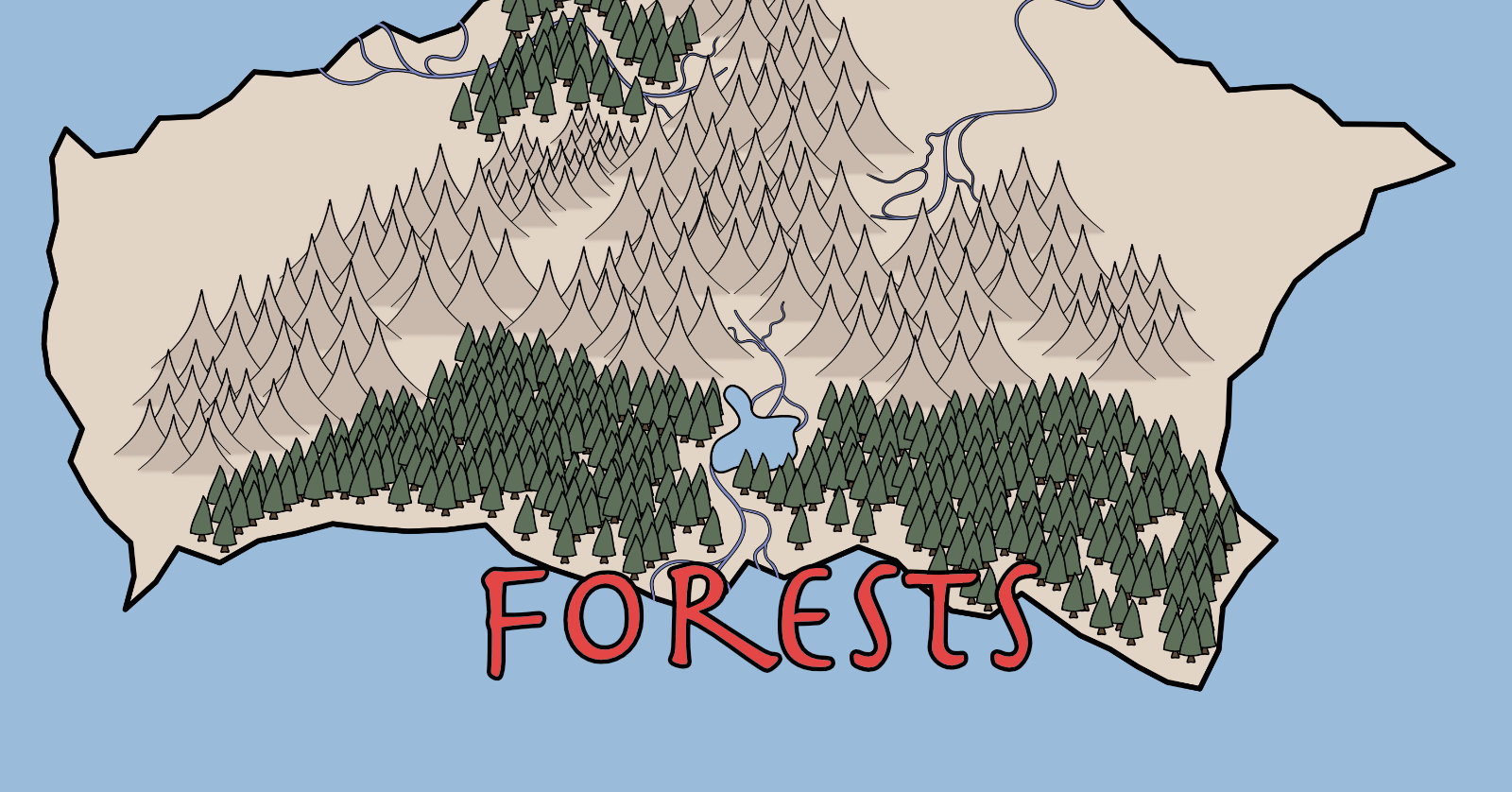 Making A Fantasy Map: Forests – H. M. Turnbull